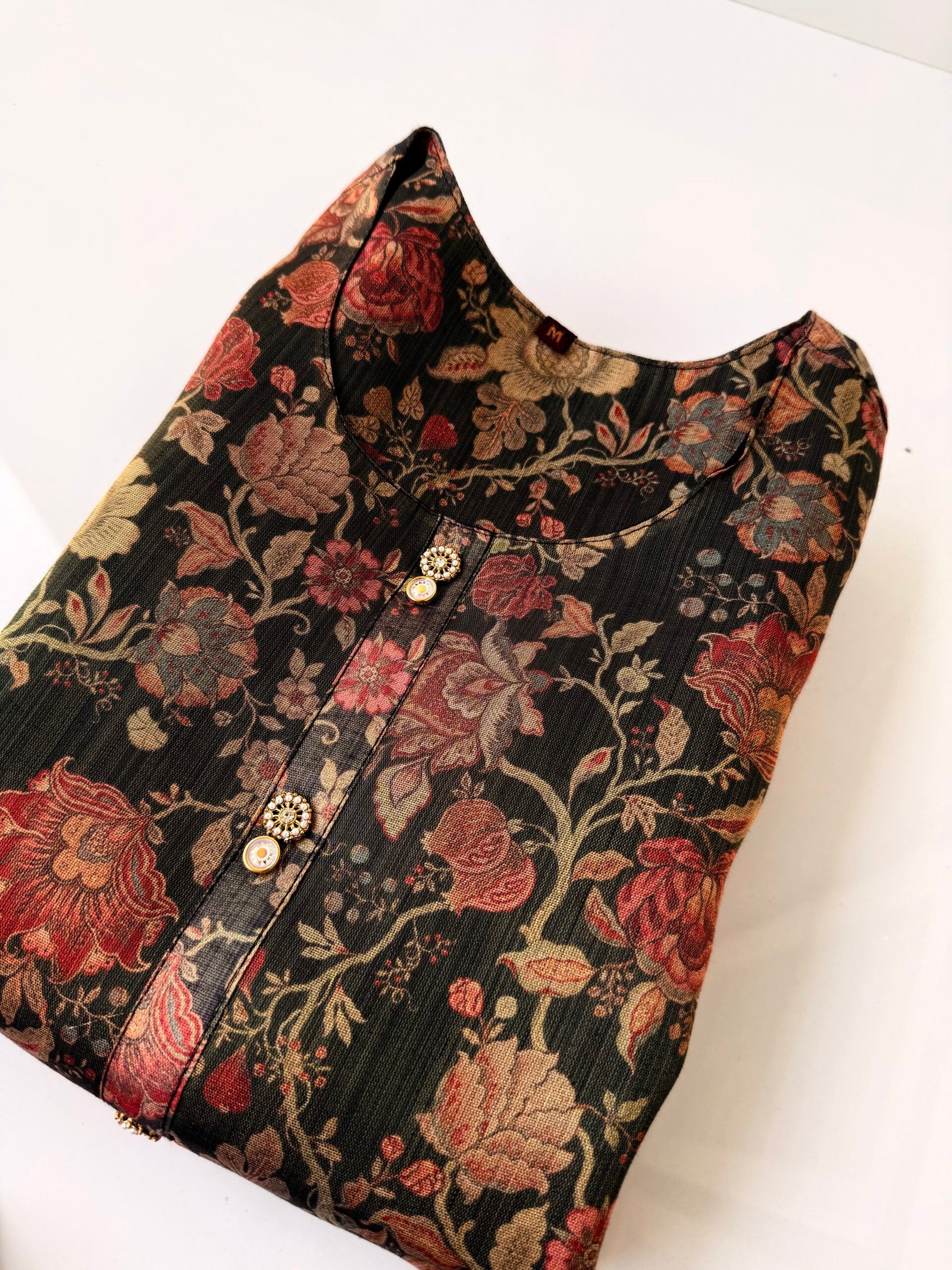 Floral Print Organza 3-Piece Set - Image 3