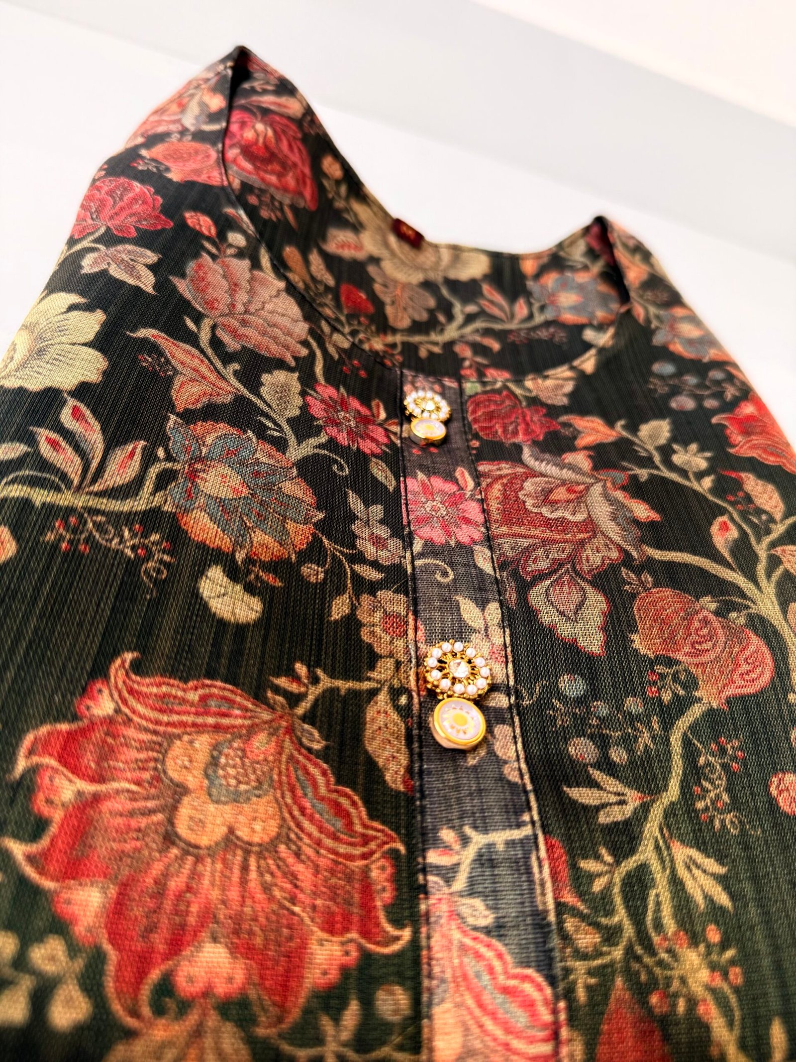 Floral Print Organza 3-Piece Set